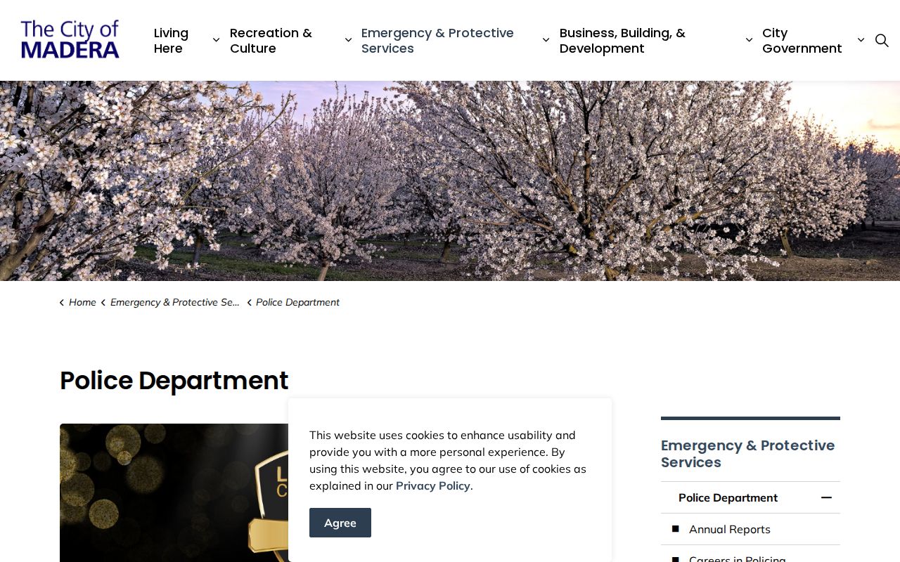 Official City of Madera Police Department webpage